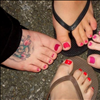 4 female feet