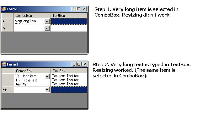 DataGridView ComboBox Column bug